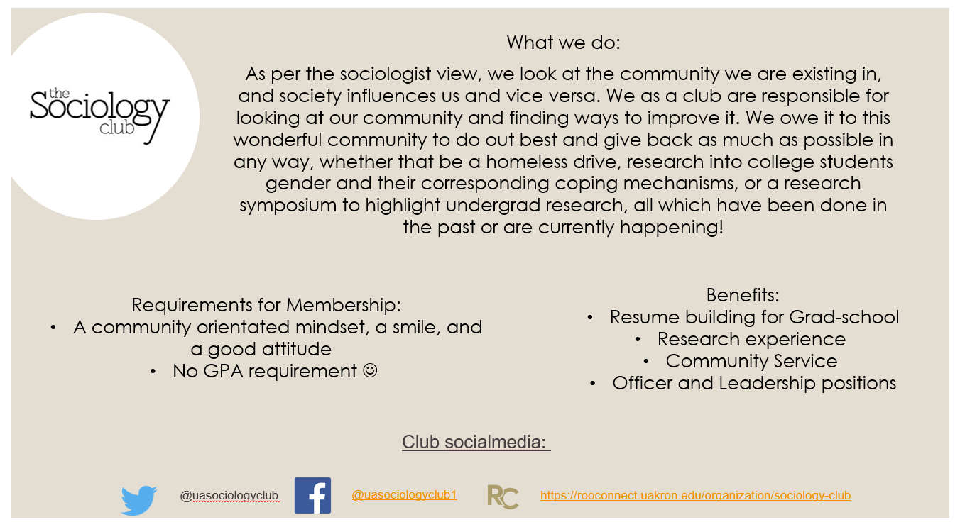Sociology Club recruitment